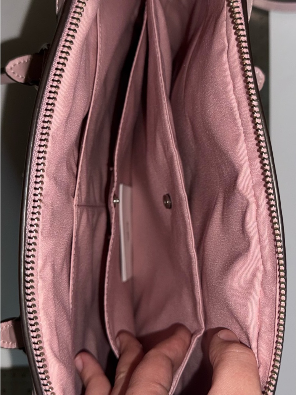 Brand new Coach Pink and Khaki Signature Satchel - Picture 4 of 4